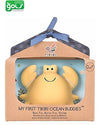 3-in-1 Sonaglio Granchio, Massaggiagengive, Gioco da Bagno, Ocean Budd Tikiri