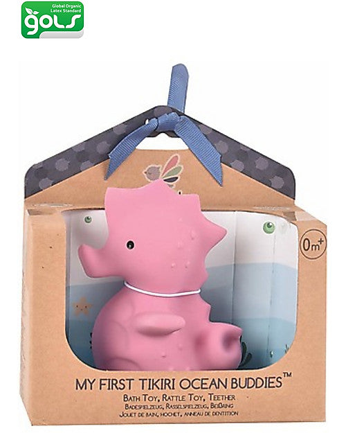 3-in-1 Sonaglio Cavalluccio Marino, Massaggiagengive, Gioco da Bagno, Tikiri