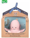3-in-1 Sonaglio Polpo, Massaggiagengive, Gioco da Bagno, Ocean Buddies Tikiri