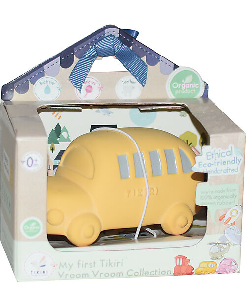 3-in-1 Sonaglio - Massaggiagengive - Gioco da Bagno - Bus - Vroom Vroo Tikiri