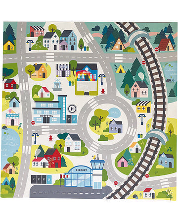 Tappeto Gioco - Vroom Vroom Friends - 65 x 65 cm Tikiri