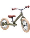 Bici Senza Pedali Vintage - Verde Opaco - dai 15 mesi! Trybike