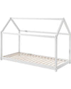 Letto Cabane - Bianco - 90 x 200 cm - Legno di Pino Massiccio - con Do Vipack