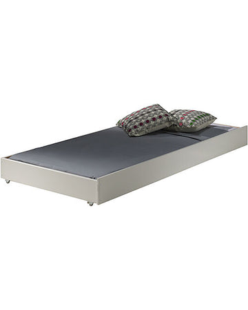 Letto con Rotelle Pino - Bianco - 90 x 195 cm - Legno Massello - con D Vipack