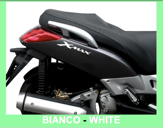 2 ADESIVI/STICKERS in RESINA 3D SCRITTA XMAX per SCOOTER Accessori YAMAHA X MAX