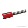 Fresa diritta metrica 1/4 in acciaio temprato da 3 x 12 mm a 20 x 20 mm silverline Silverline
