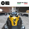 PARASERBATOIO ADESIVI-STICKERS in RESINA 3D per MOTO BMW GS Carbonio-Giallo