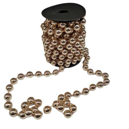 Festone natalizio per Albero di natale con perlette, lungo 5 metri, spessore 14 mm