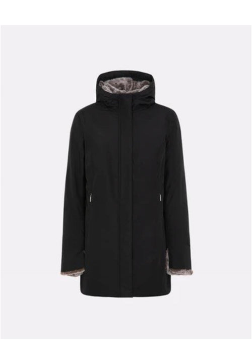 SUNS Giubbotto Donna suns Marmolada Fur Black da donna