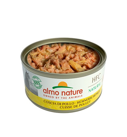 Almo Nature Scatoletta HFC Natural gusto Coscia di Pollo per Gatti Adulti