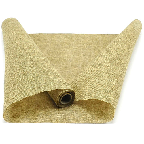 Tessuto in tela juta naturale decorazione per cestini e alberi di natale 48 X 270 cm