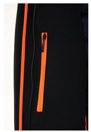 SUNS Giubbotto Uomo suns Furry double long Black/Dark blue da uomo