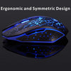 Uiosmuph K6 Mouse Gaming Computer Senza Fili, Ottica USB Silenziosa Mouse