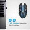 Uiosmuph K6 Mouse Gaming Computer Senza Fili, Ottica USB Silenziosa Mouse