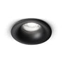 Faretto Da Incasso Tondo In Acciaio Verniciato Di Colore Nero 1 Luce