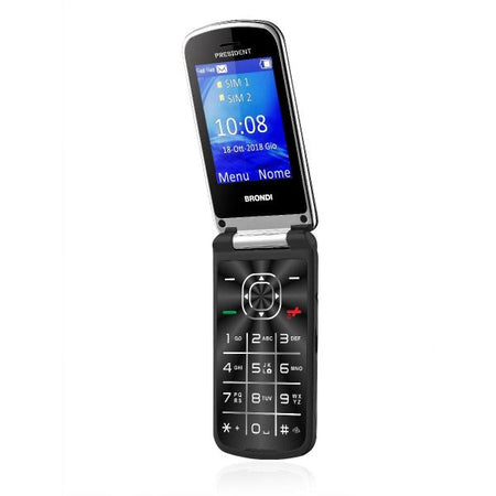 BRONDI PRESIDENT (NERO) - TELEFONO CELLULARE PER ANZIANI - FOTOCAMERA