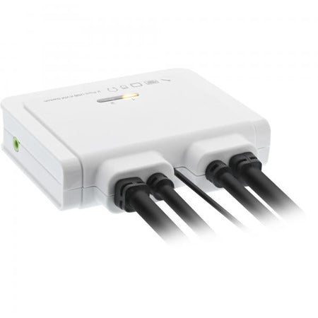 Switch KVM InLine - a 2 vie - Displayport 1.2 - 4K - USB - con audio - integrato. Cavo