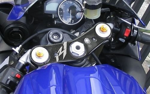 ADESIVO 3D compatibile per MOTO R 1 PROTEZIONE PIASTRA FORCELLA YAMAHA R1 07-08