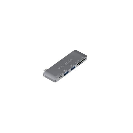 Terratec 283005 replicatore di porte e docking station per laptop USB 3.2 Gen 1 [3.1 Gen 1] Type-C Grigio (TERRATEC Connect C7 Type-C zu Type-C P)