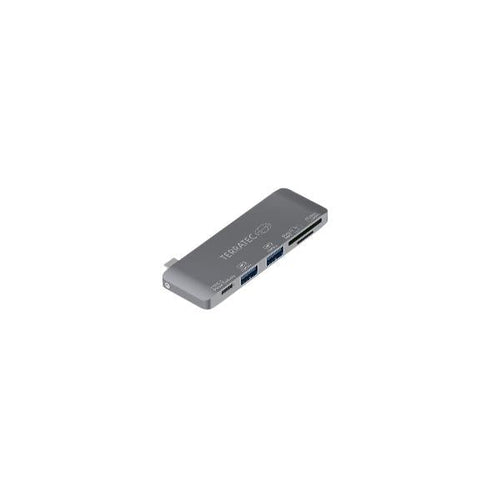 Terratec 283005 replicatore di porte e docking station per laptop USB 3.2 Gen 1 [3.1 Gen 1] Type-C Grigio (TERRATEC Connect C7 Type-C zu Type-C P)
