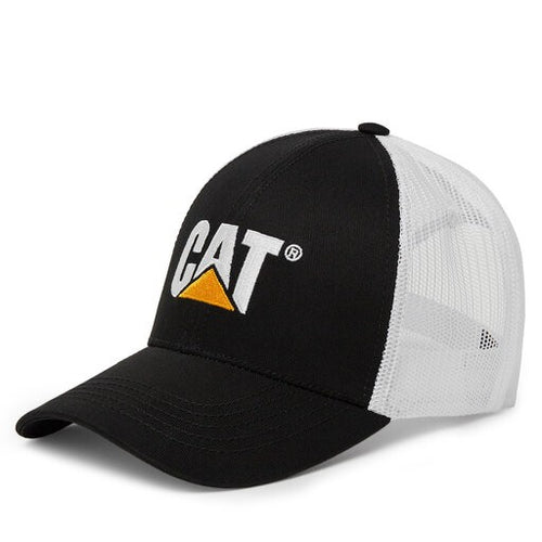 Berretto visiera precurvata Caterpillar CAT Raised Logo Cap Black-White