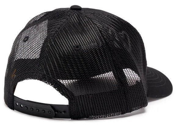 Berretto visiera precurvata Caterpillar CAT Raised Logo Cap Black-Black