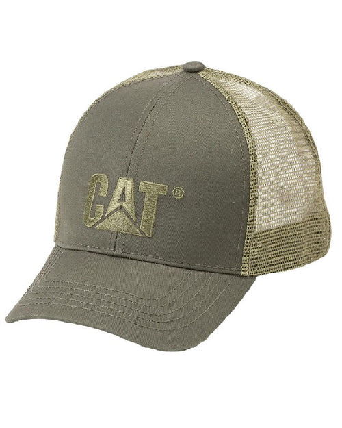 Berretto visiera precurvata Caterpillar CAT Raised Logo Cap Oliva