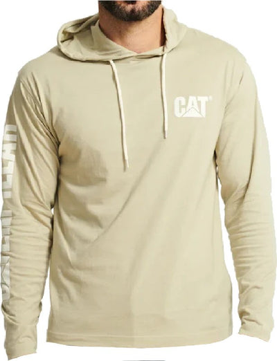 T-Shirt manica lunga con cappuccio CAT - UPF Defender Long Sleeve Tee Peyote