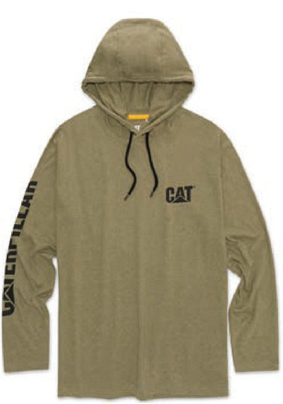 T-Shirt manica lunga con cappuccio CAT - UPF Defender Long Sleeve Tee Marshland Heather