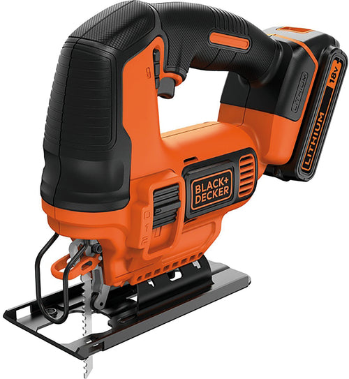 Black+Decker Seghetto Alternativo A Batteria Bdcjs18-Qw 18V 1 Batteria 2,0 Ah