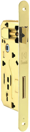 Bonaiti Serratura Legno Patent Inf. B/Tondo Art. 040T - Ottonato Lucido E.50