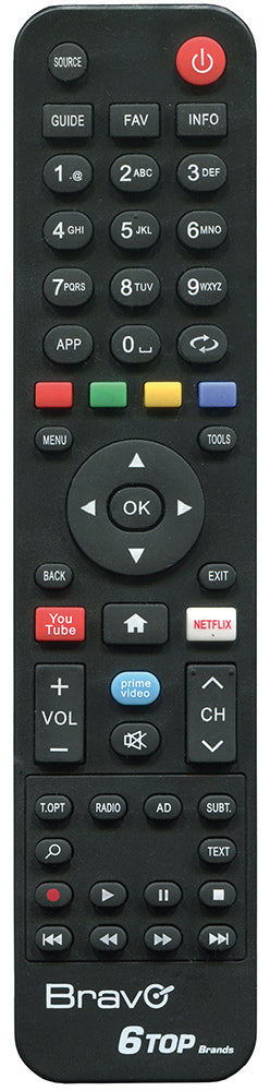 Bravo Telecomando Per Tv Universale 6 Top Brands