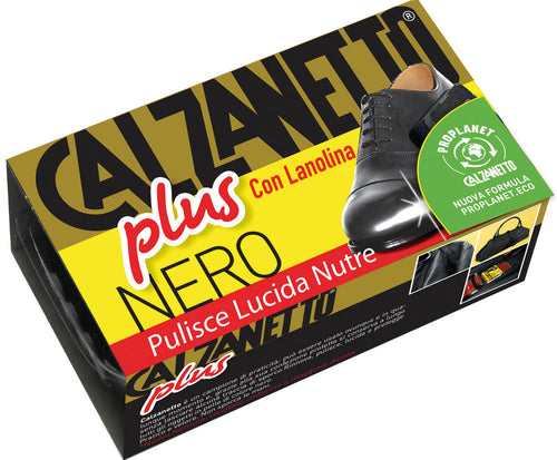 Calzanetto Spugna Lucida Scarpe Plus Col. Nero 12.00 Pz