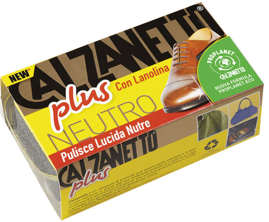 Calzanetto Spugna Lucida Scarpe Plus Col. Neutro 12.00 Pz