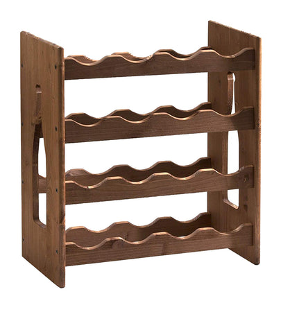 Cantinetta In Legno Scuro 16 Posti Cm.42X25X50H