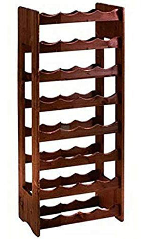 Cantinetta In Legno Scuro 32 Posti Cm.42X25X100H