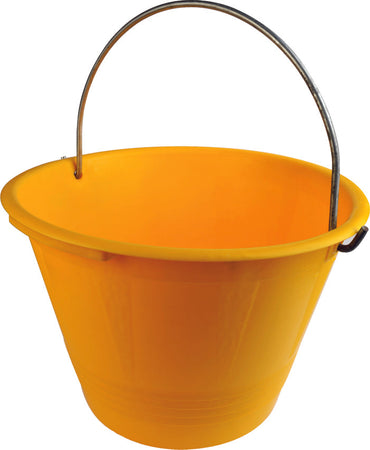 Cardarella In Plastica Lt. 10 Ø Cm. 36 - Gialla 10.00 Pz