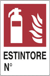 Cartello Segnaletico Estintore Cm. 20X30 10.00 Pz
