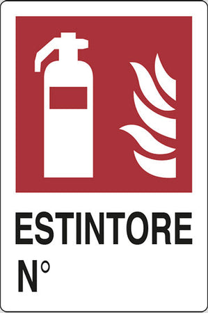 Cartello Segnaletico Estintore Cm. 20X30 10.00 Pz