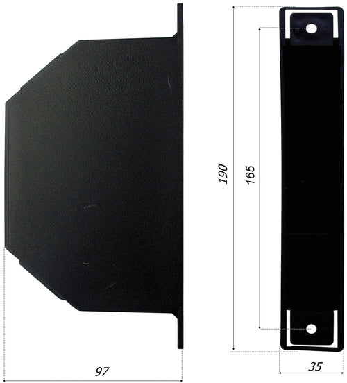 Cassetta Custodia Per Avvolgitori Semincasso Mt. 6-8 Interasse Mm. 165