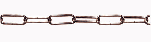 Catena Per Lampadari Genovese In Ferro Bronzato Ee ? Filo Mm. 15 N° 10 25.00 Metri