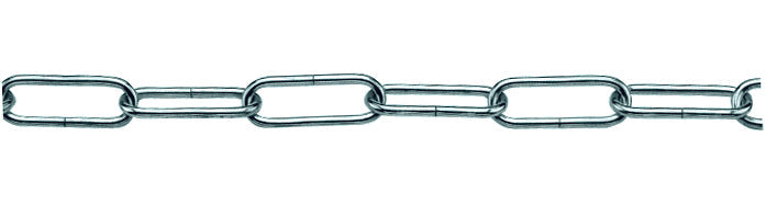Catena Per Lampadari Genovese In Ferro Nichelato Ee ? Filo Mm. 15 N° 10 25.00 Metri