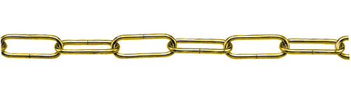 Catena Per Lampadari Genovese In Ferro Ottonato Ee ? Filo Mm. 15 N° 10 25.00 Metri