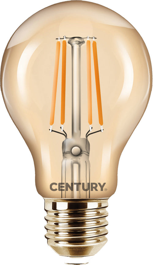 Century Lampada A Filamento Led Epoca Goccia E27 Luce Calda 8 W - 806 Lumen 10.00 Pz