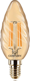 Century Lampada A Filamento Led Epoca Tortiglione E14 Luce Calda 4 W - 400 Lumen 10.00 Pz