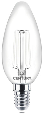 Century Lampada A Filamento Led Incanto White Candela E14 Luce Calda 4,5 W - 470 Lumen 10.00 Pz