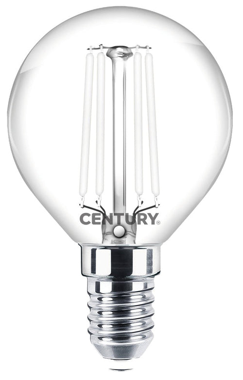 Century Lampada A Filamento Led Incanto White Sfera E14 Luce Calda 4,5 W - 470 Lumen 10.00 Pz