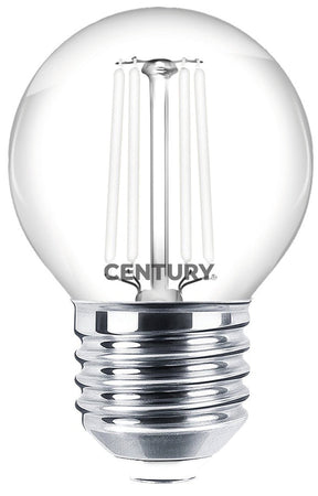 Century Lampada A Filamento Led Incanto White Sfera E27 Luce Calda 4,5 W - 470 Lumen 10.00 Pz