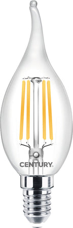 Century Lampada A Filamento Led Colpo Di Vento E14 Luce Calda 2 W - 250 Lumen 10.00 Pz