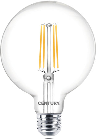 Century Lampada A Filamento Led Globo E27 Luce Calda 11 W - 1.521 Lumen 5.00 Pz